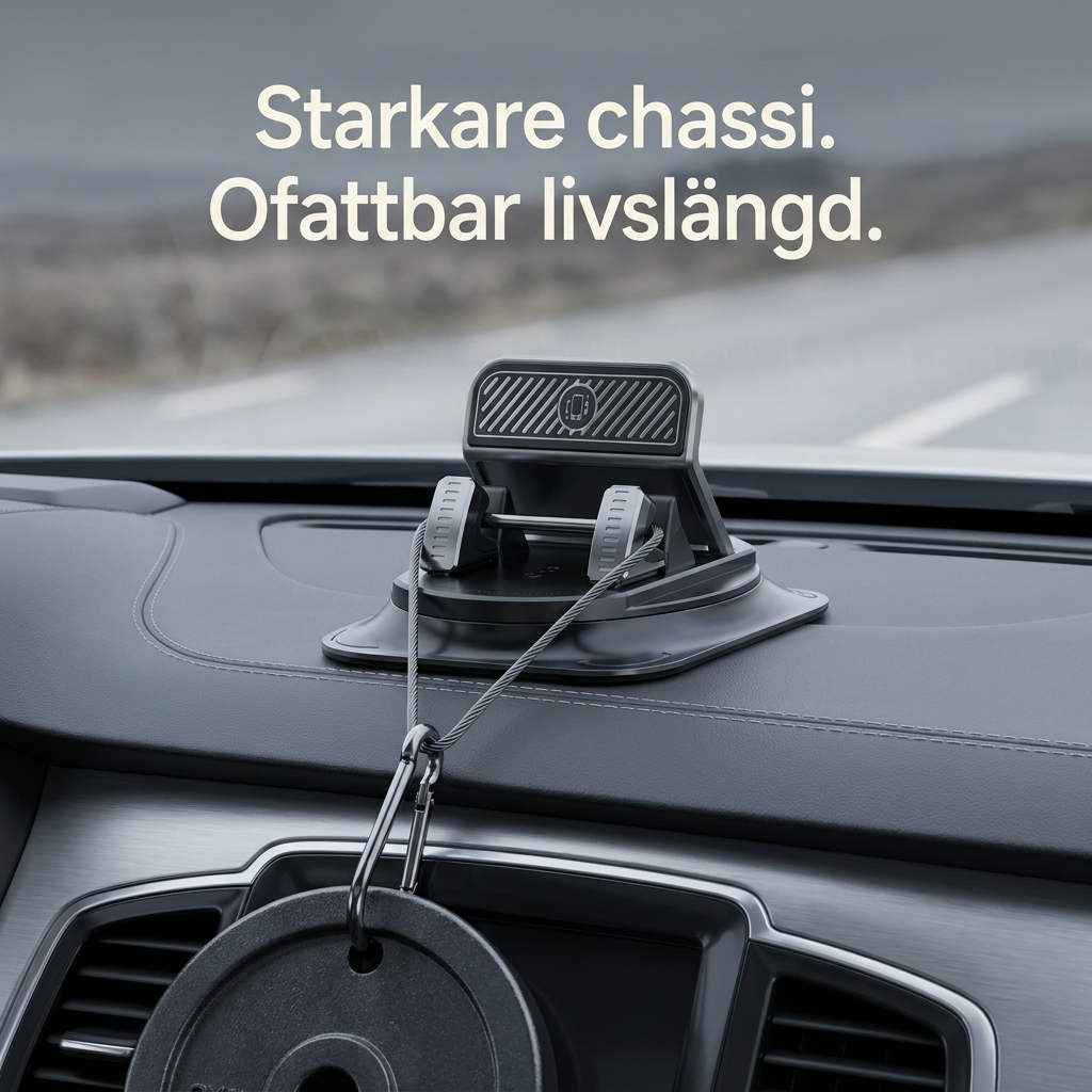 Sitter kvar på grusväg, farthinder och vid nödbroms